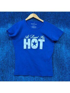 Renee Rapp At Least Im Hot Tour Blue Crop Top Size Extra Large